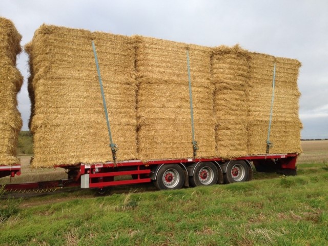 straw trailer